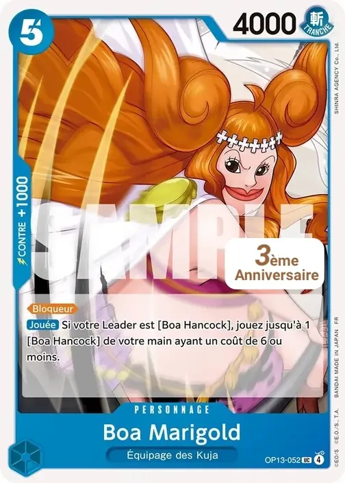 Carte One Piece française OP13-052 Boa Marigold