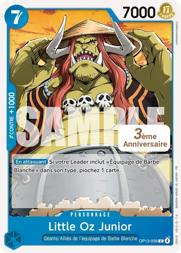 Carte One Piece française Little Oz Junior OP13-056 C