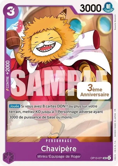 Carte One Piece française OP13-071 Chavipère