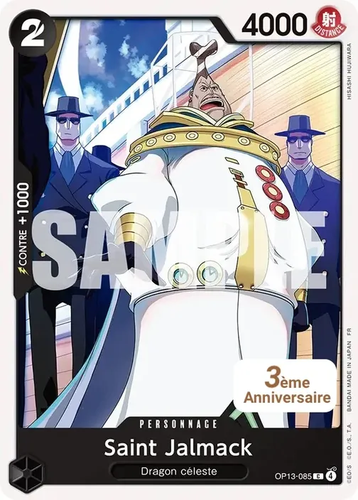 Carte One Piece française OP13-085 Saint Jalmack