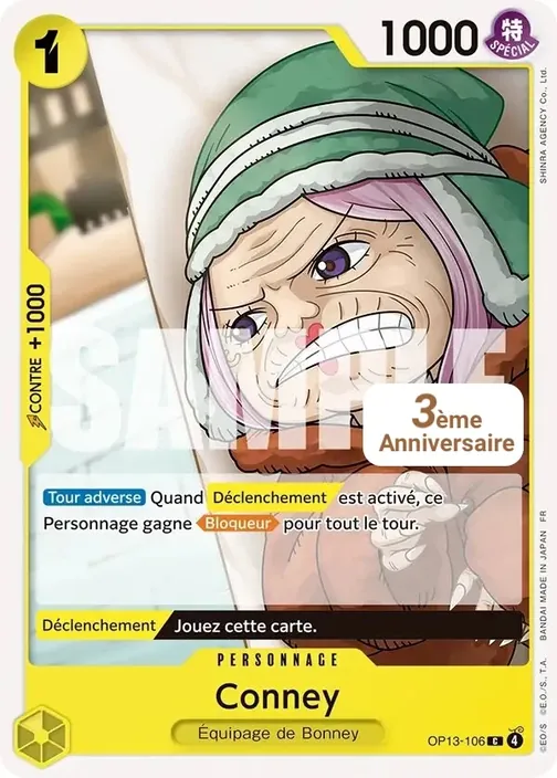 Carte One Piece française OP13-106 Conney
