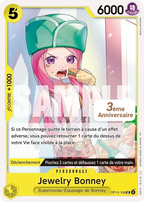 Carte One Piece française Jewelry Bonney OP13-109 UC
