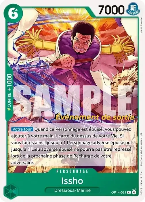 Carte One Piece française OP14-021 Issho