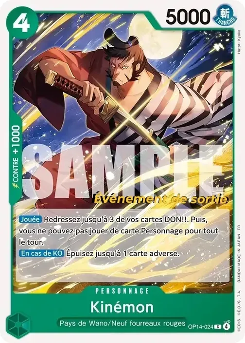Carte One Piece française OP14-024 Kinémon