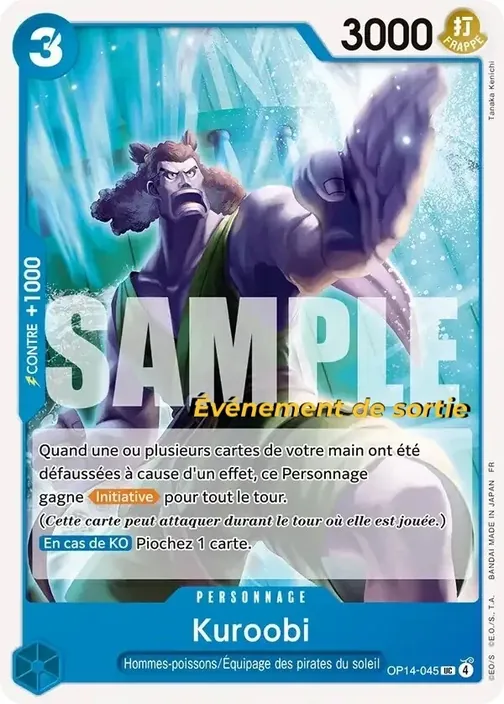 Carte One Piece française OP14-045 Kuroobi