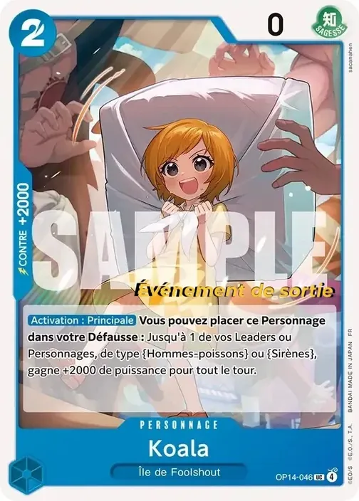 Carte One Piece française OP14-046 Koala