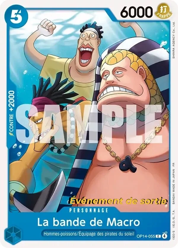 Carte One Piece française La bande de Macro OP14-055 C