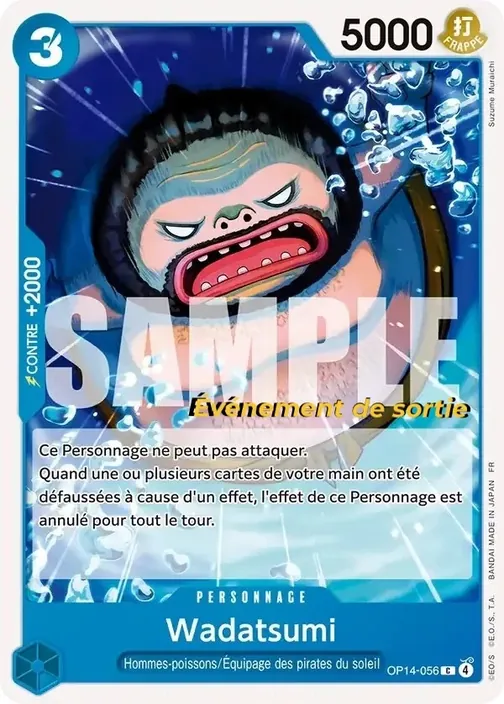 Carte One Piece française OP14-056 Wadatsumi