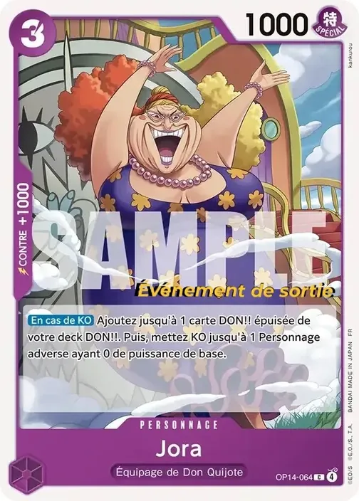Carte One Piece française OP14-064 Jora