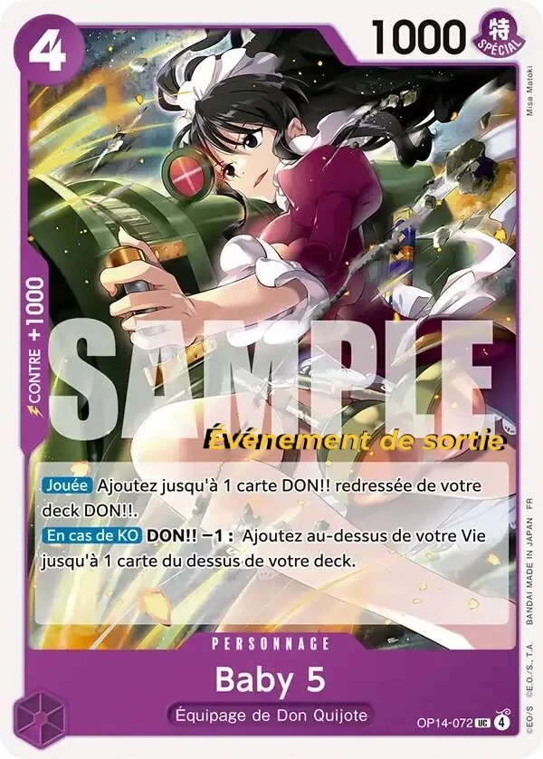 Carte One Piece française Baby 5 OP14-072 UC