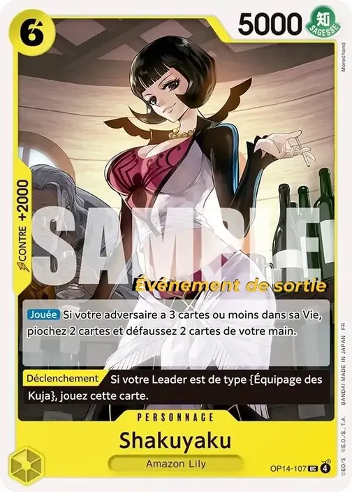 Carte One Piece française OP14-107 Shakuyaku