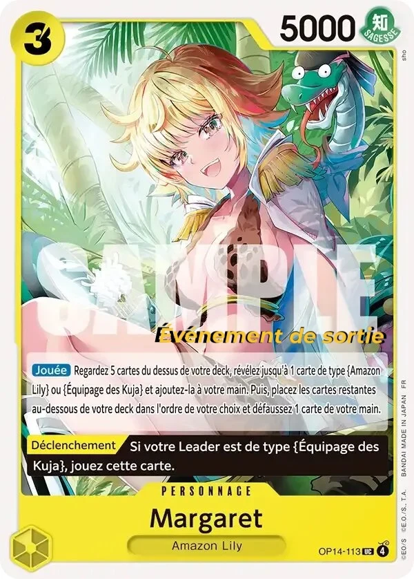 Carte One Piece française Margaret OP14-113 UC