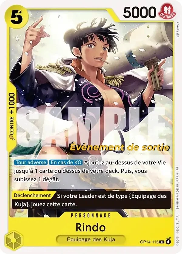 Carte One Piece française Rindo OP14-115 C