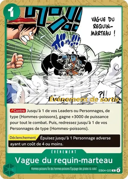 Carte One Piece française EB04-020 Shark Brick Fist