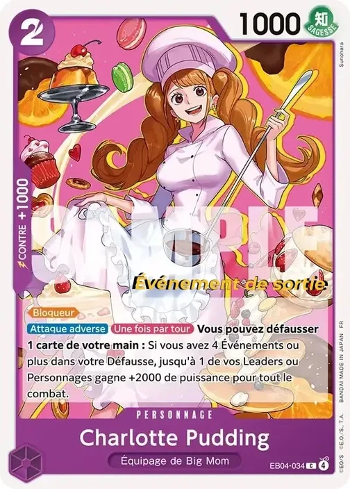Carte One Piece française EB04-034 Charlotte Pudding
