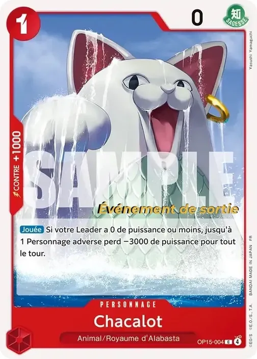Carte One Piece française OP15-004 Chacalot