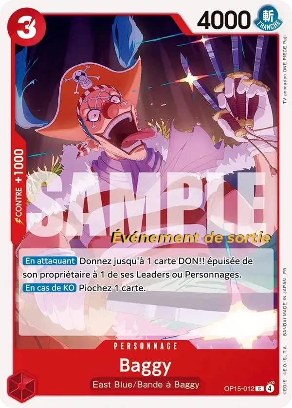 Carte One Piece française Baggy OP15-012 C