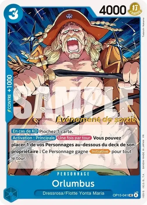 Carte One Piece française OP15-041 Orlumbus