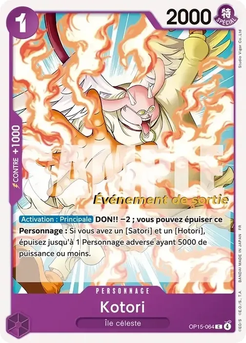 Carte One Piece française OP15-064 Kotori