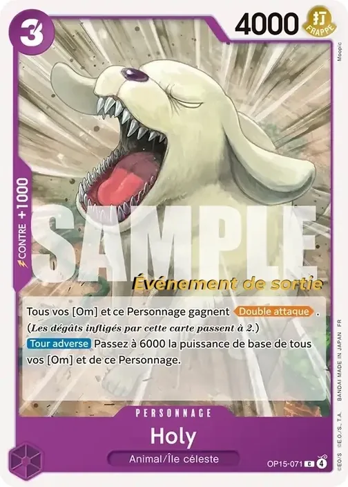 Carte One Piece française OP15-071 Holy