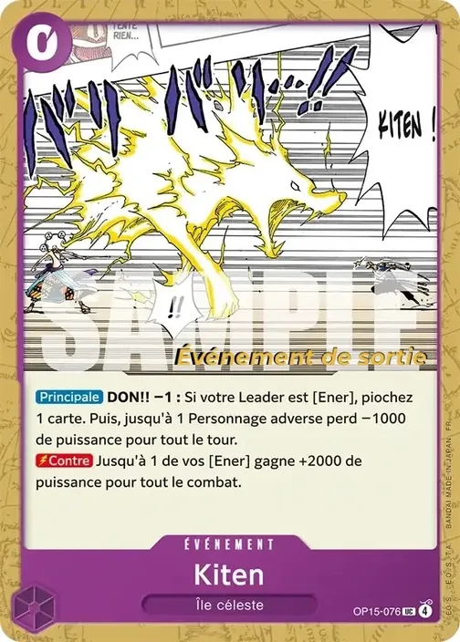 Carte One Piece française OP15-076 Kiten
