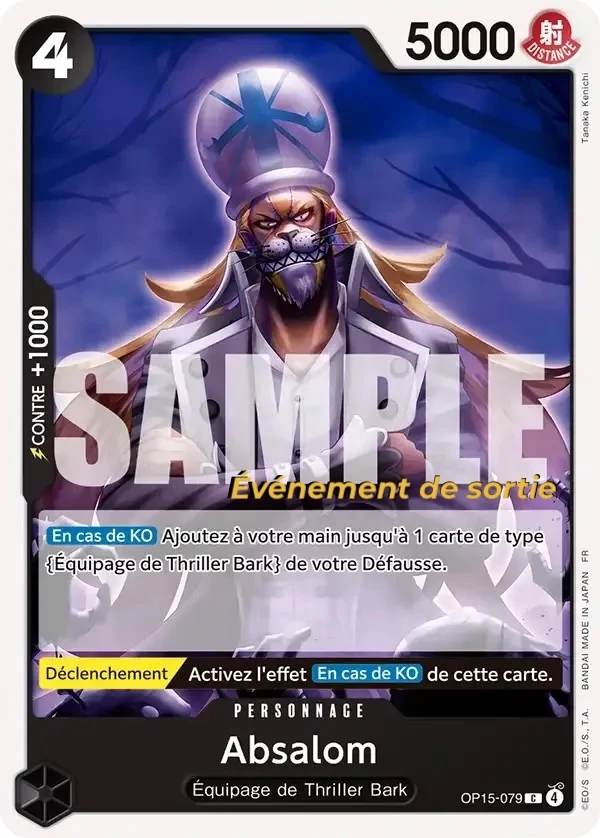Carte One Piece française Absalom OP15-079 C
