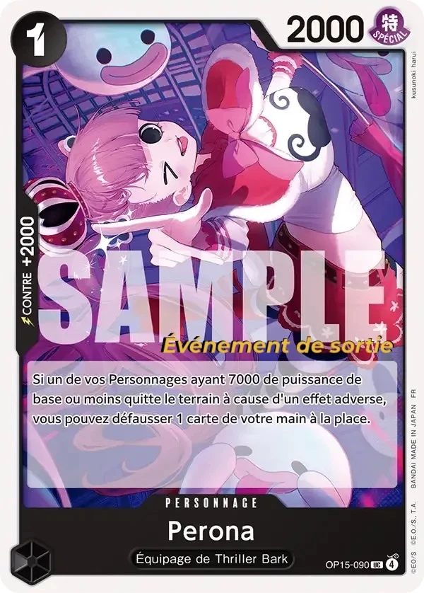 Carte One Piece française Perona OP15-090 UC