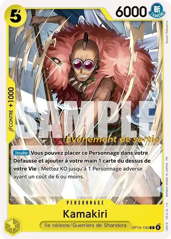 Carte One Piece française Kamakiri OP15-100 C