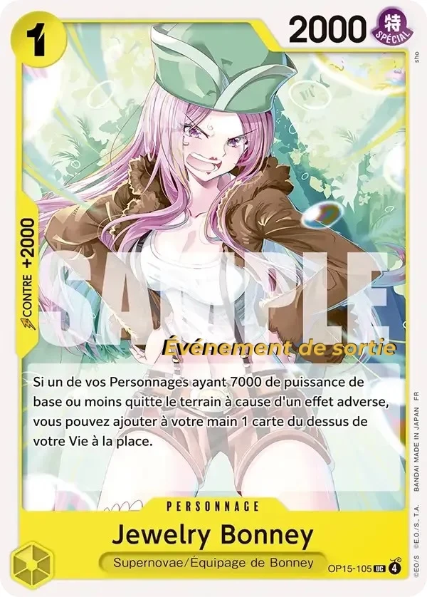 Carte One Piece française Jewelry Bonney OP15-105 UC