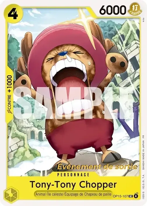 Carte One Piece française OP15-107 Tony-Tony Chopper
