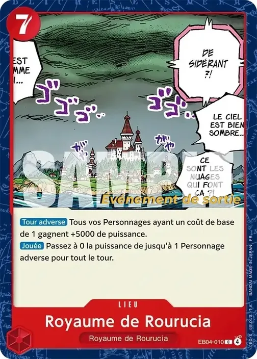 Carte One Piece française EB04-010 Royaume de Rourucia