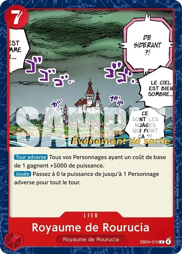 Carte One Piece française Royaume de Rourucia EB04-010 C