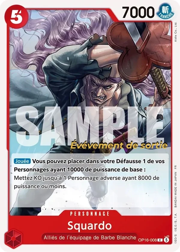 Carte One Piece française Squardo OP16-008 C