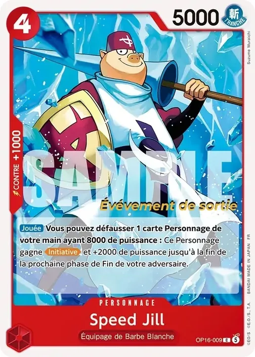 Carte One Piece française OP16-009 Speed Jill