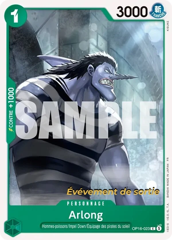 Carte One Piece française Arlong OP16-023 C