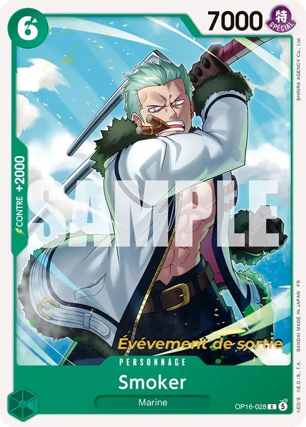 Carte One Piece française Smoker OP16-028 C