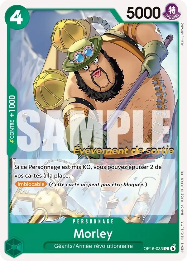 Carte One Piece française Morley OP16-033 C