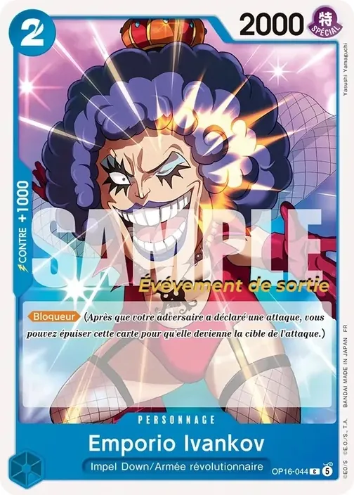 Carte One Piece française OP16-044 Emporio Ivankov