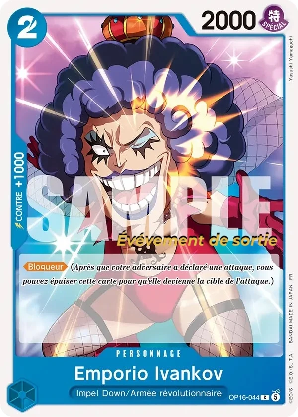 Carte One Piece française Emporio Ivankov OP16-044 C