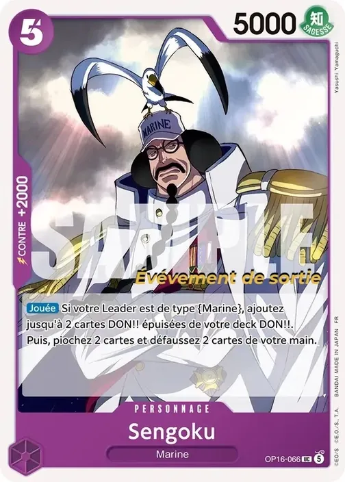 Carte One Piece française OP16-066 Sengoku