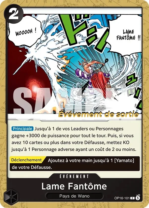 Carte One Piece française Lame Fantôme OP16-101 C
