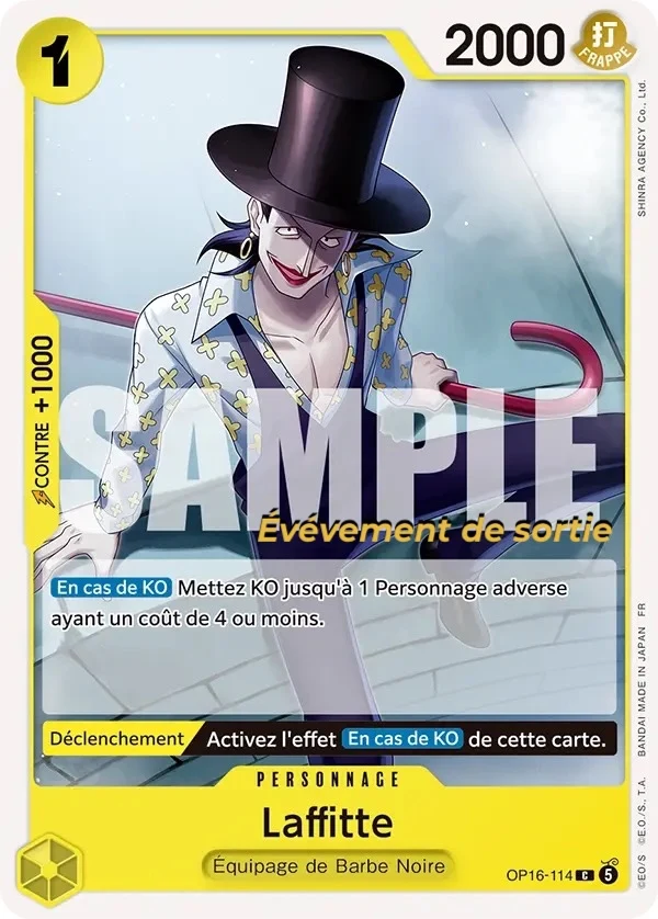 Carte One Piece française Laffitte OP16-114 C