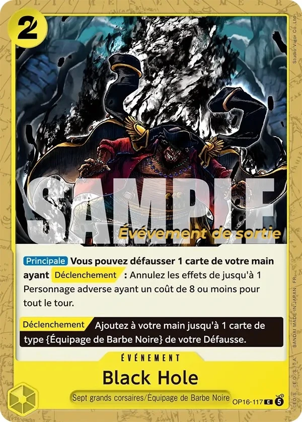 Carte One Piece française Black Hole OP16-117 C