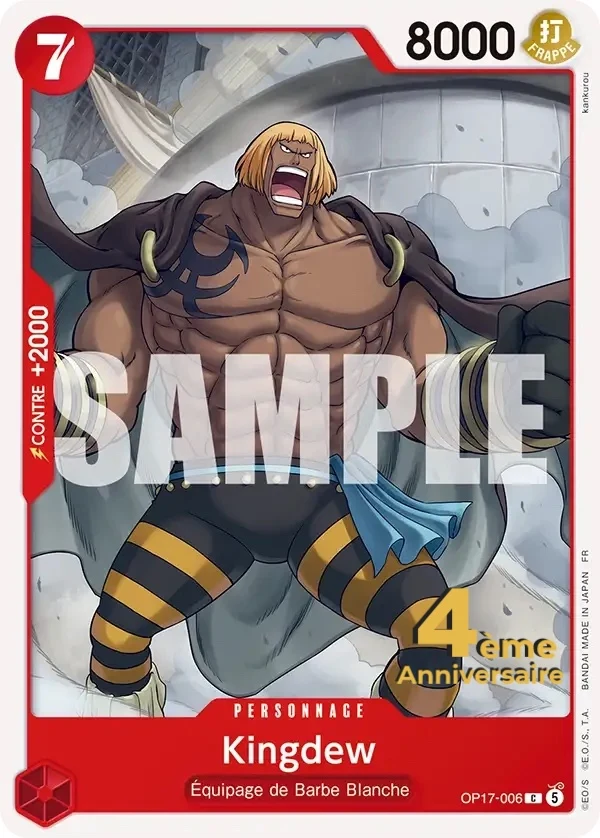 Carte One Piece française Kingdew OP17-006 C