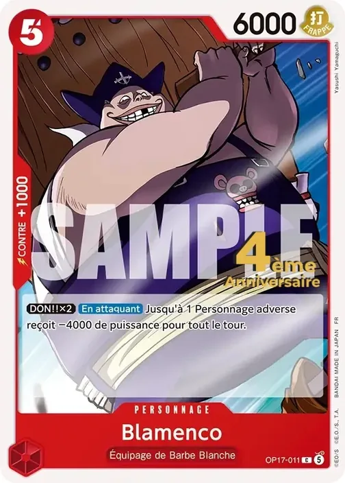 Carte One Piece française OP17-011 Blamenco