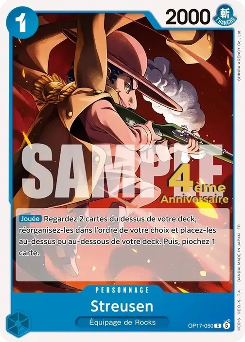 Carte One Piece française OP17-050 Streusen