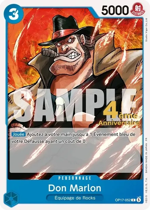 Carte One Piece française OP17-052 Don Marlon