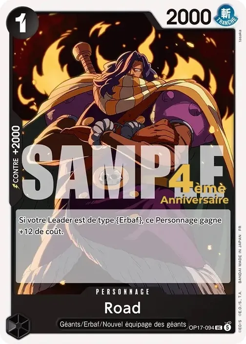 Carte One Piece française OP17-094 Road