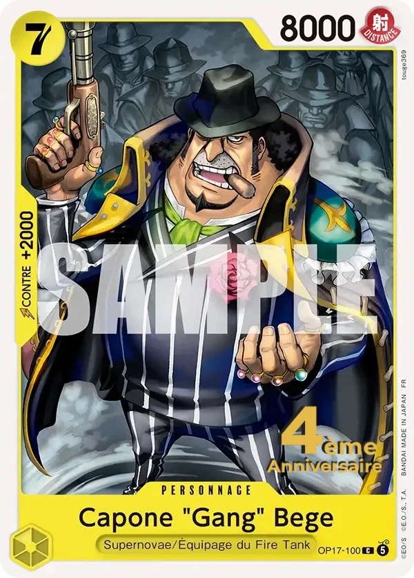 Carte One Piece française Capone "Gang" Bege OP17-100 C