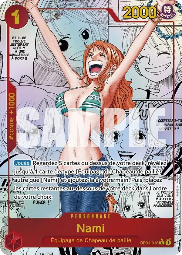 Carte One Piece française Nami OP01-016 R